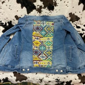 Lularoe Aztec print Jean jacket small
